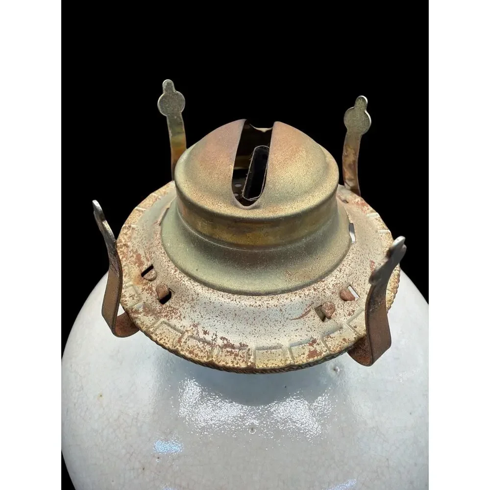 Vintage Andy Cochran Salmon Falls Stoneware Fish Oil Lamp Studio Pottery 14